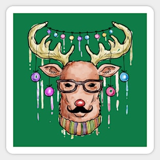 Christmas Gift Design, Christmas Clothing, Christmas Artwork, Christmas Deer Sticker